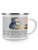 Mr. & Mrs. Panda Camping Emaille Tasse Hochzeitsreise Ewige Lieb... in Heather Grey