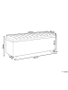 Beliani Bettbank SALIDA in Beige/Braun - (W) 115 x (H) 54 x (L) 39 cm