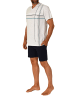 NORMANN Shorty Schlafanzug kurzarm Pyjama - 84256 in grau