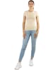Janice 2 x Damen T-Shirt hochgeschlossen Nice in Beige