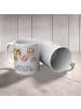 Mr. & Mrs. Panda Tasse Igel Familie mit Spruch in Grau Pastell