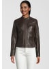 H.I.S Lederjacke mit Schnalle in D BROWN