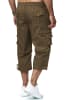 LMC Cargo Shorts Zip Hose 3/4 Schlupfhose Verstellbare Beinlänge in Braun