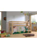 58 aufm Kessel KINDERBETT Karolina 210x114x106 Massivholz Natur Textilset Dino