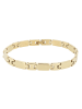 Adeliás Unisex Armband – Gliederarmband aus Edelstahl 23 cm in gold