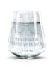 Mr. & Mrs. Panda Wasserglas Sternzeichen Zwilling mit Spruch in Transparent