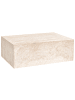 Beliani Couchtisch NOBRES in Beige - (W) 66 x (H) 30 x (L) 90 cm