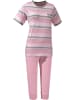 REDBEST Schlafanzug in rosé/grau