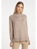 DreiMaster Klassik Strickpullover in Taupe