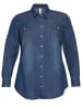 sheego Jeansbluse in blue denim