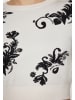 myMo Women Sweater in Wollweiss Schwarz