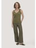 Hessnatur Jersey Top Regular in goldoliv
