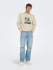 Only&Sons Rundhals Sweatshirt Eagles / Raiders NFL Weiches Langarm Pullover in Beige-2