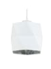 Licht-Erlebnisse Pendelleuchte (B)38 x (L)38 x (T)110 cm in Weiß Silber