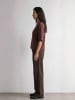 Levete Room T-Shirt LR-NUKA in 4108 - BITTER CHOCOLATE