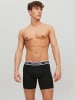 JACK & JONES PLUS 3er-Pack Eng anliegende Boxershorts in Black