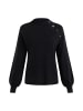 DreiMaster Klassik Strickpullover Turtleneck in Schwarz