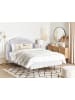 Beliani Doppelbett AMBILLOU in Grau/Gold - (W) 157 x (H) 126 x (L) 214 cm