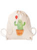 Mr. & Mrs. Panda Gym Rucksack Kaktus Luftballon ohne Spruch in Creme
