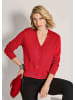 MADELEINE Eleganter Cardigan mit V-Ausschnitt in rot