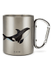 Mr. & Mrs. Panda Thermotasse Orca ohne Spruch in Silber