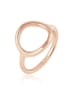 Elli Ring 925 Sterling Silber Geo, Kreis in Rosegold