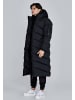 SikSilk Wintermantel Longline Puffer in Black