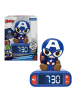 LEXIBOOK® Captain America 3D-Nachtlicht-Wecker mit Soundeffekten