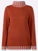 Sieh an! Stehkragen-Pullover in rostrot