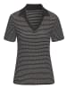 Vivance Poloshirt in schwarz-creme