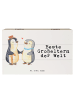 Mr. & Mrs. Panda Holzkiste Pinguin Beste Großeltern der Welt mit... in Weiß