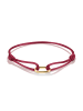 Thomas Sabo Textilarmband Rot Connect in burgund, gelbgoldfarben