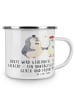 Mr. & Mrs. Panda Camping Tasse Emaille Hochzeitsfeier Freude mit... in Transparent