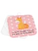 Mr. & Mrs. Panda Topflappen Einhorn Wunsch mit Spruch in Rot Pastell