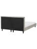 Beliani Doppelbett FITOU in Grau/Braun - (W) 150 x (H) 87 x (L) 214 cm