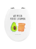 Mr. & Mrs. Panda Klodeckel Avocado Toast mit Spruch in Weiß