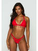 Moda Minx Bikinioberteil Selene Droplet Double Strap Triangle Top in Red