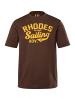 JP1880 Kurzarm T-Shirt in dunkelbraun