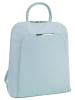 Cluty Rucksack echt Leder in hellblau