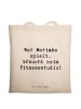 Mr. & Mrs. Panda Tragetasche Spruch Marimba Fitness mit Spruch in Creme
