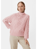 comma Strickpullover langarm in Pink