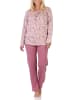 NORMANN Fraulicher Damen Pyjama Schlafanzug - auch in Übergrößen - 88189 in altrose