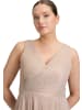 Vera Mont Abendkleid mit Plissee in Cream/White
