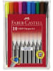 Faber-Castell Fineliner Finepen Grip 0,4 mm farbig sortiert 10 Stück im Etui