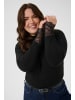 KAFFE curve T-Shirt kurzarm KComia Tight fit in Black Deep