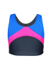 Aquarti Mädchen Sport Bikini Racerback Bustier & Bikinislip in rosa/blau
