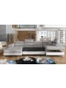 MF Design Rodri Recamiere Rechts in Grau -  (L) 202 x (B) 345 x (H) 90 cm