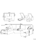 Beliani Ecksofa SOMMEN in Beige/Braun - (W) 287 x (H) 86 x (L) 147 cm