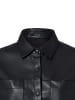 OPUS Kunstlederbluse Feleda in schwarz