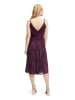 Vera Mont Abendkleid im Glitzer-Look in Shiny Aubergine